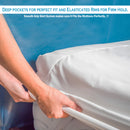 Satin Stripe Cotton Fitted Sheet - Single/Double/King/Super King