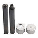 Flat 12.5mm/15mm Cap Press Studs Fixing Hand Tool Set 4 Part For DIY Leathercraft Clothing