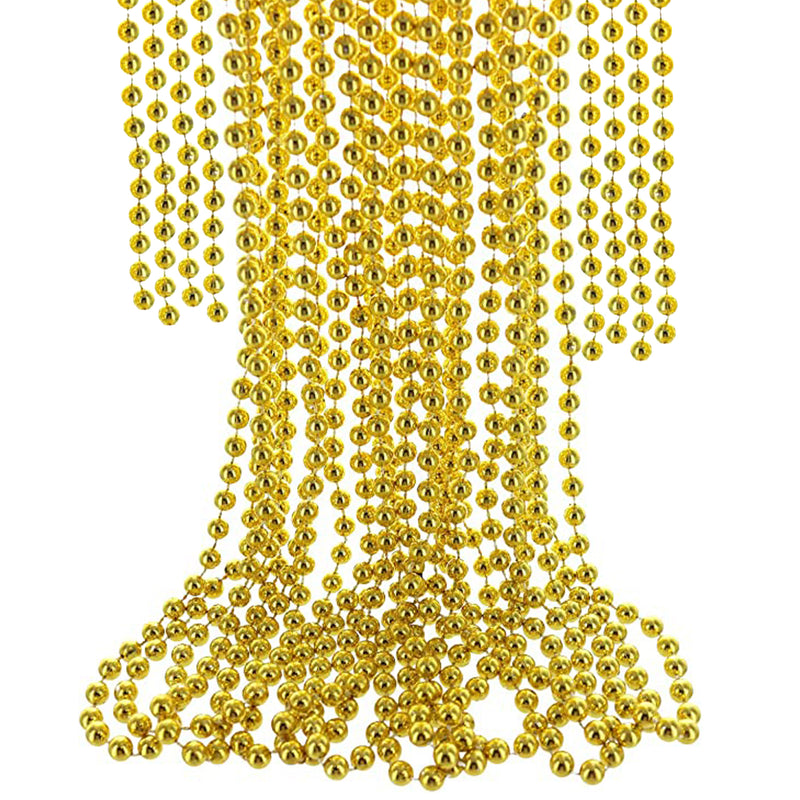 24ft Metallic Bead Chain for Christmas Tree Decoration