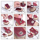 12.5mm/15mm Press Studs Snap Fasteners With Fixing Hand Tool For DIY Projects, Leather Crafts