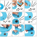 Metal S Spring 20mm Press Studs 4 Parts Durable & Lightweight Fasteners For DIY Leather Jackets Sewing