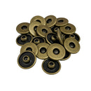 Denim Rivets Jeans Decorative 11.5mm Brass Hat Rivets For Leathercraft Decoration
