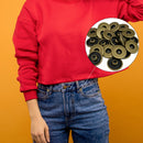 Denim Rivets Jeans Decorative 11.5mm Brass Hat Rivets For Leathercraft Decoration