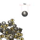 Denim Rivets 9mm Brass Hat Jeans Decorative Rivets For Fashion Accessories Clothing