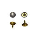 Denim Rivets 9mm Brass Hat Jeans Decorative Rivets For Fashion Accessories Clothing