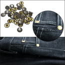 Denim Rivets 9mm Brass Hat Jeans Decorative Rivets For Fashion Accessories Clothing