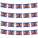 King Charles III & Queen Camilla Picture Printed Union Jack Flag Bunting, 10 Metres