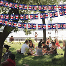 King Charles III & Queen Camilla Picture Printed Union Jack Flag Bunting, 10 Metres