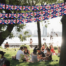 King Charles III & Queen Camilla Picture Printed Union Jack Flag Bunting, 10 Metres