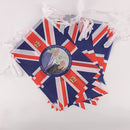 King Charles III & Queen Camilla Picture Printed Union Jack Flag Bunting, 10 Metres
