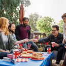 Union Jack Party Tableware Disposable Dinnerware for King Charles III Coronation