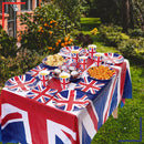Union Jack Party Tableware Disposable Dinnerware for King Charles III Coronation