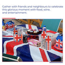 Union Jack Party Tableware Disposable Dinnerware for King Charles III Coronation