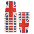 Union Jack Party Tableware Disposable Dinnerware for King Charles III Coronation