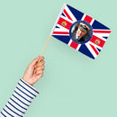 Hand Waving Flag Union Jack Small Flag on Stick for King Charles III Coronation
