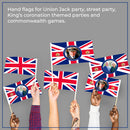 Hand Waving Flag Union Jack Small Flag on Stick for King Charles III Coronation
