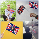 Hand Waving Flag Union Jack Small Flag on Stick for King Charles III Coronation