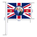 Hand Waving Flag Union Jack Small Flag on Stick for King Charles III Coronation