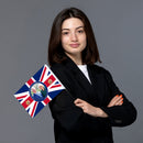 Hand Waving Flag Union Jack Small Flag on Stick for King Charles III Coronation