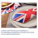 Union Jack Party Tableware Disposable Dinnerware for King Charles III Coronation