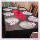 Union Jack Party Tableware Disposable Dinnerware for King Charles III Coronation