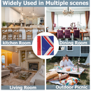 Union Jack Party Tableware Disposable Dinnerware for King Charles III Coronation