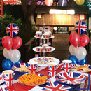 Red, White & Blue Latex Balloons for King Charles III Coronation, 10 Inches