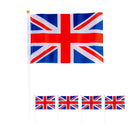 Union Jack Hand Wave Flag Great Britain England National Stick Flags for King Charles III Coronation