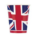 Union Jack Paper Cups for King Charles III Coronation - 8pcs/16pcs