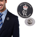 King Charles III Coronation Lapel Pin Badge Royal Crown Metal Brooch