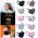Ice Silk Cotton Face Mask Reusable Washable Breathable Mouth Protection Cover