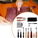 Leather Craft Hand Punch Tool Set 27pcs/48pcs DIY Stitching Tool Kit For Sewing & Crafting