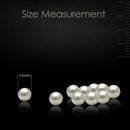 100pcs Pearl Rivets Round Studs For Leathercraft Clothing Decoration