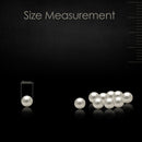 100pcs Pearl Rivets Round Studs For Leathercraft Clothing Decoration