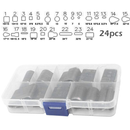 24/39/52-Piece Shape Hole Punch Set, Leather Hole Cutting Set, Hollow Hole Punching For Leather Craft