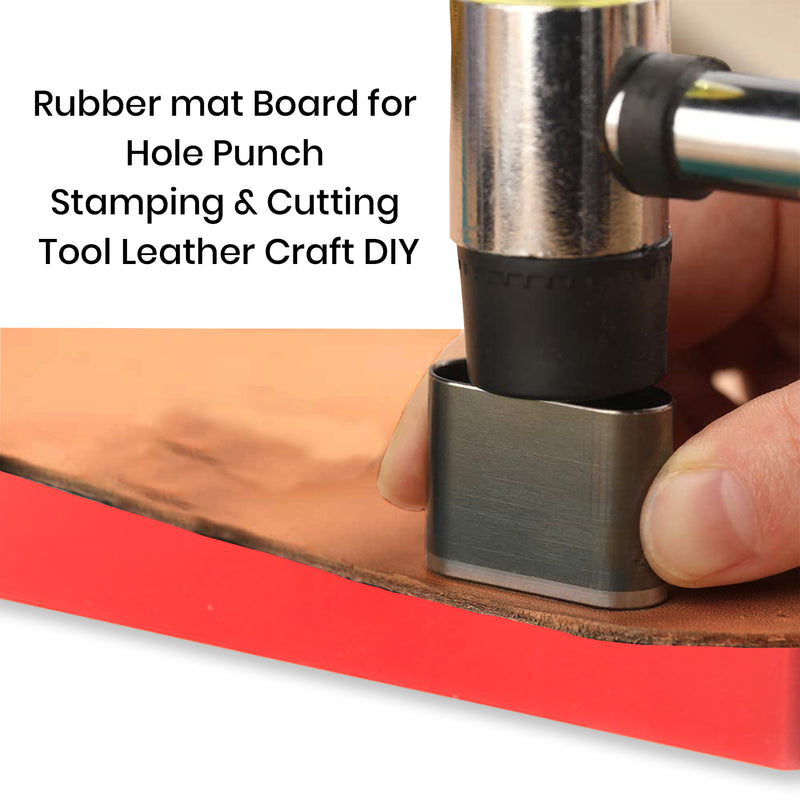 Leather Craft Rubber Mat, Hole Cutting Mat, Stamping Tools, Rubber Crafting Pad