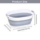 Oval Collapsible Foldable Laundry Basket Storage Organiser