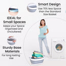 Oval Collapsible Foldable Laundry Basket Storage Organiser