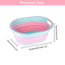 Oval Collapsible Foldable Laundry Basket Storage Organiser