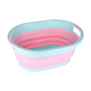 Oval Collapsible Foldable Laundry Basket Storage Organiser