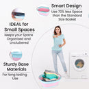 Oval Collapsible Foldable Laundry Basket Storage Organiser