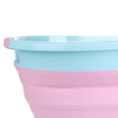 Oval Collapsible Foldable Laundry Basket Storage Organiser