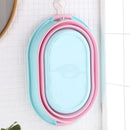 Oval Collapsible Foldable Laundry Basket Storage Organiser