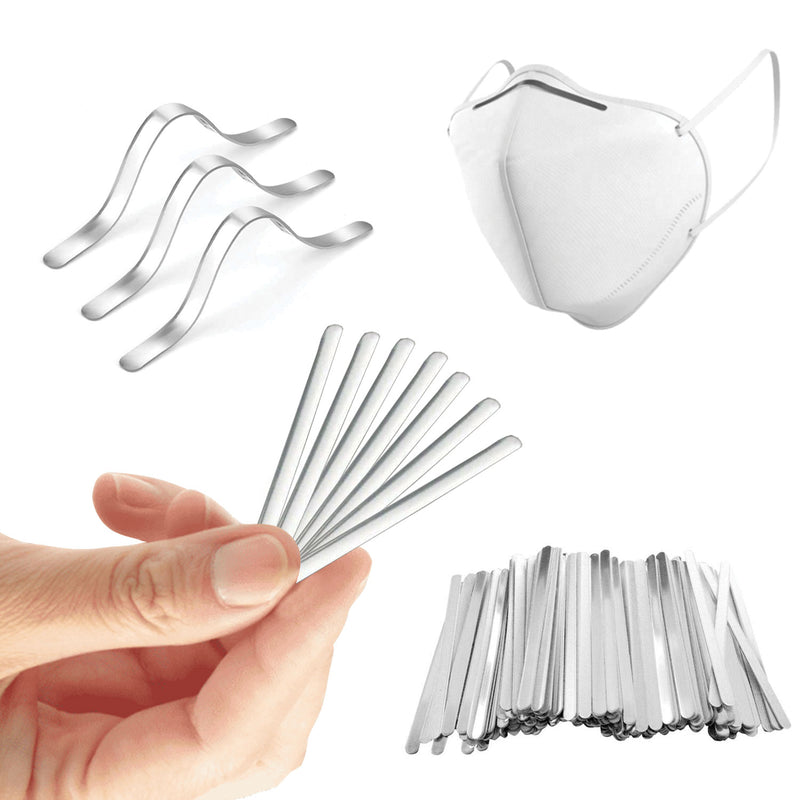 Nose Bridge Strip 85mm Aluminum Nose Wire Strips For Sewing Mask, Making Face Cover
