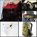 10 Metre Elastic Bungee Shock Cord with 10pcs Cord Adjuster Toggles for Backpack Hammocks Craft