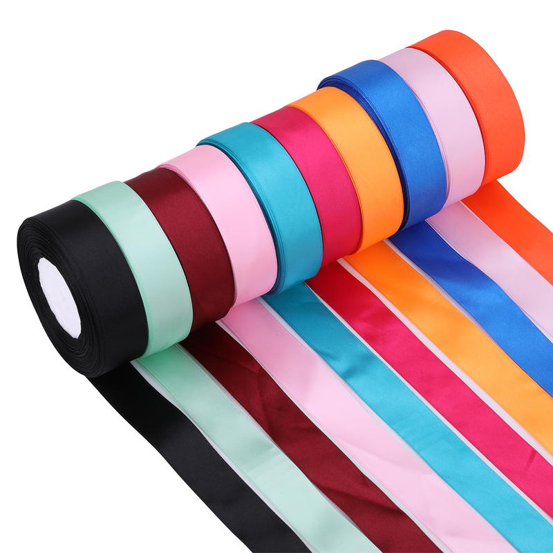 23mm Double Sided Satin Polyester Ribbon Roll For DIY Art & Craft, Gift Wrapping - 25 Metres