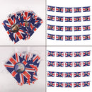 King Charles III & Queen Camilla Picture Printed Union Jack Flag Bunting, 10 Metres