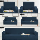 Plain Sofa Cover Elastic Stretch Couch Fit Settee Slipcover, Premium Non Slip Spandex