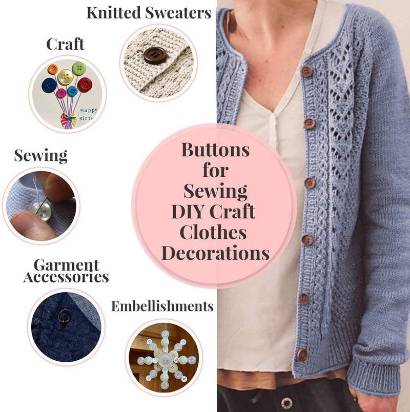 Plastic Round Buttons Swirl Pattern Sewing Buttons For Clothes, Knitting, Scrapbooking