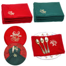 Jingle Bell Printed Christmas Table Napkins
